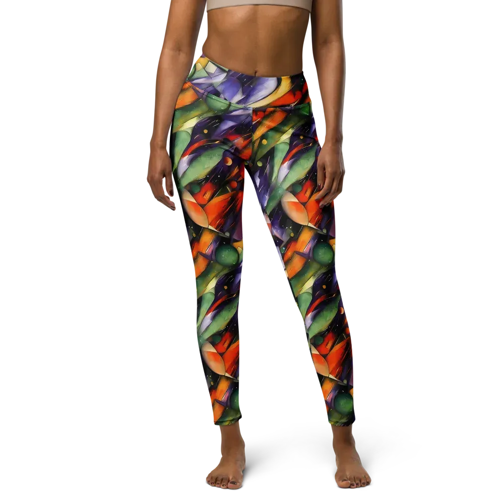 The Painted Pulse on Yoga Leggings — Front