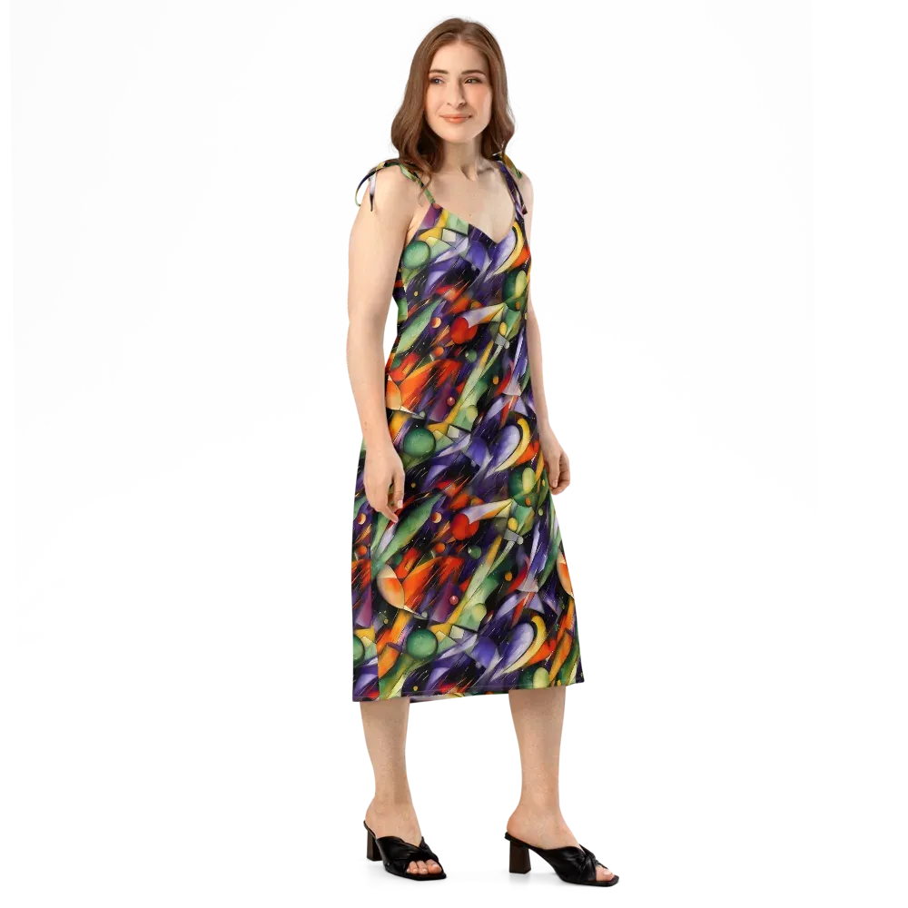 The Painted Pulse on Slip Dress — Right Front