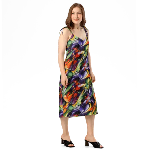 The Painted Pulse on a Slip Dress