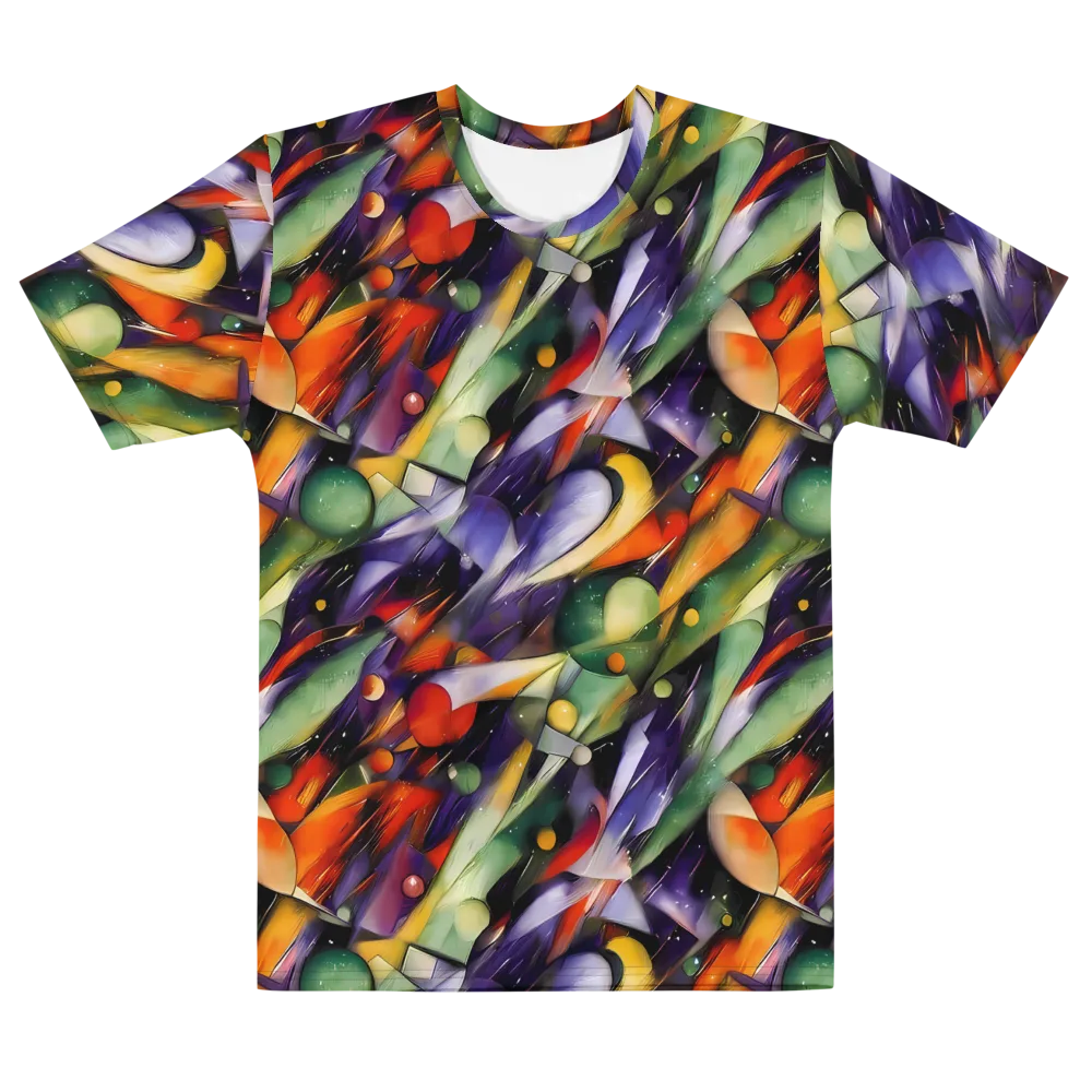 The Painted Pulse on Men's Cotton Crew Neck T-Shirt — Front
