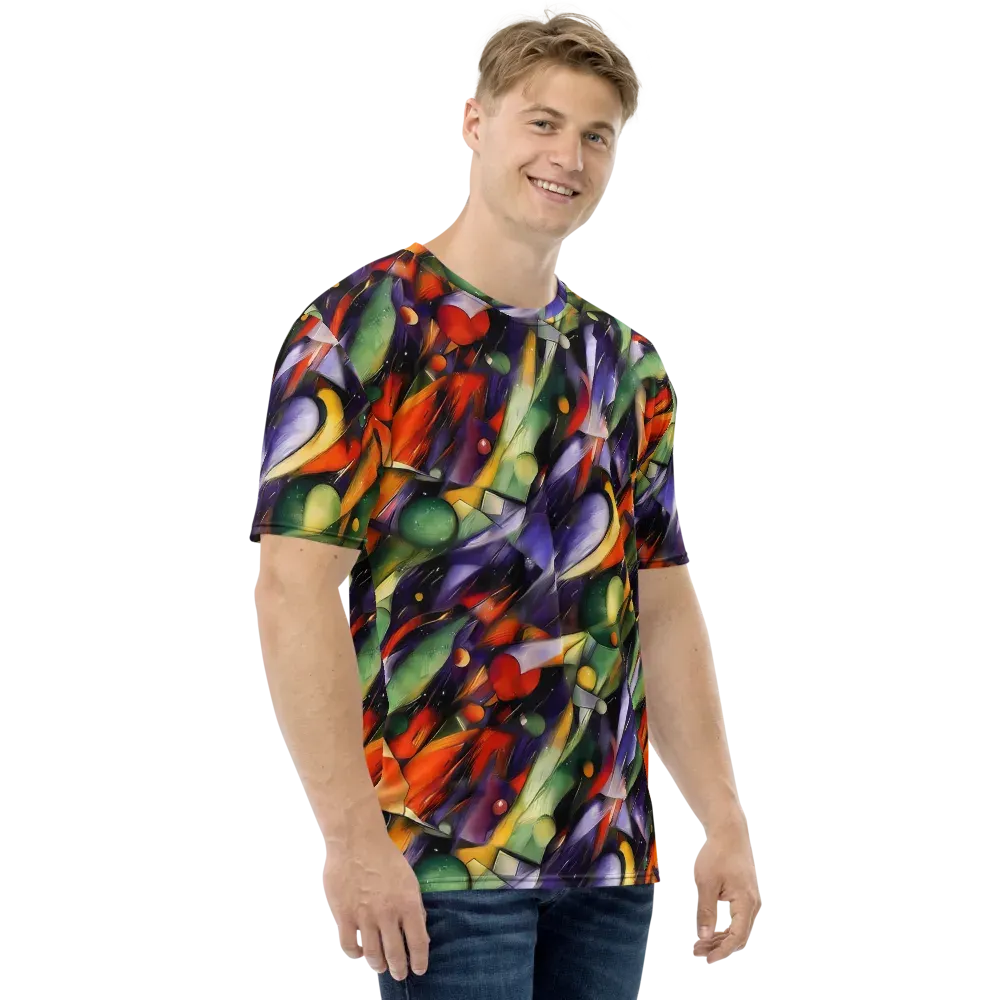 The Painted Pulse on Men's Crew Neck T-Shirt — Right