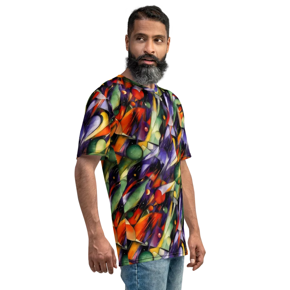 The Painted Pulse on Men's Crew Neck T-Shirt — Right