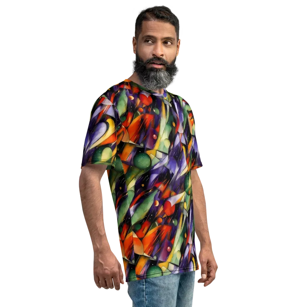 The Painted Pulse on Men's Crew Neck T-Shirt — Right