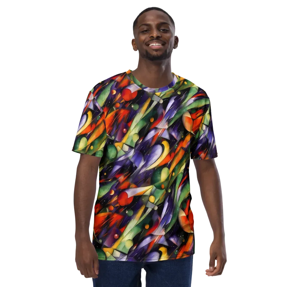 The Painted Pulse on Men's Crew Neck T-Shirt — Front