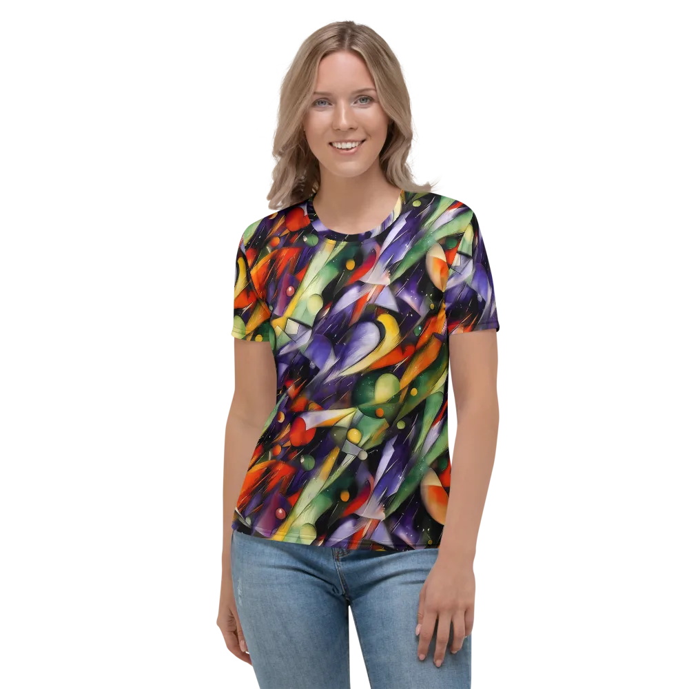 The Painted Pulse on Women's Crew Neck T-Shirt — Front