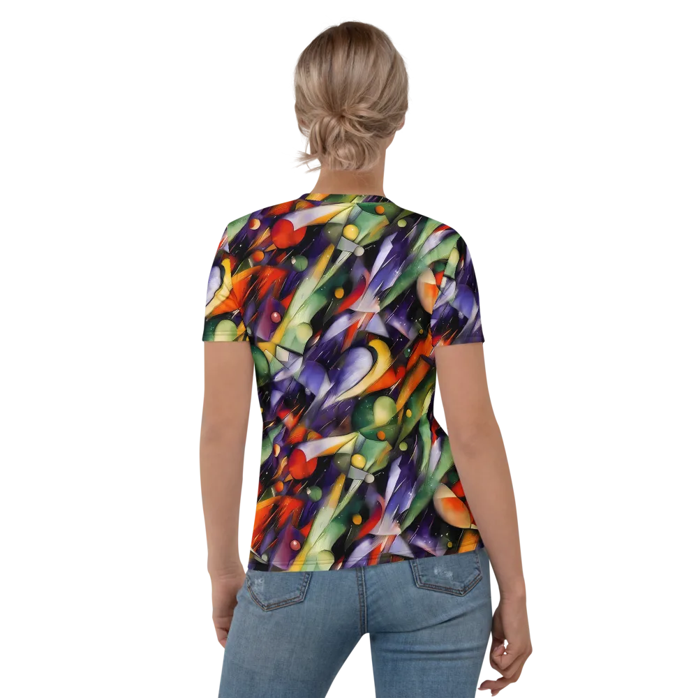 The Painted Pulse on Women's Crew Neck T-Shirt — Back