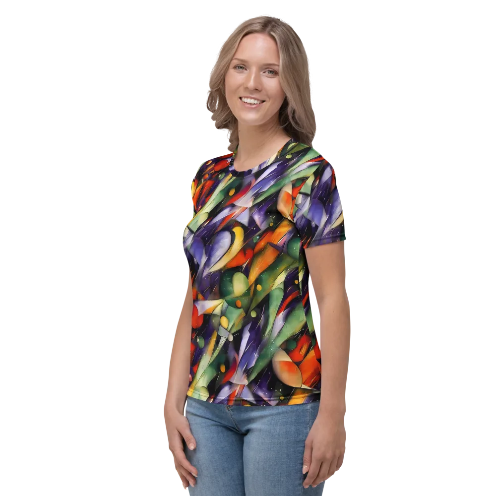 The Painted Pulse on Women's Crew Neck T-Shirt — Left