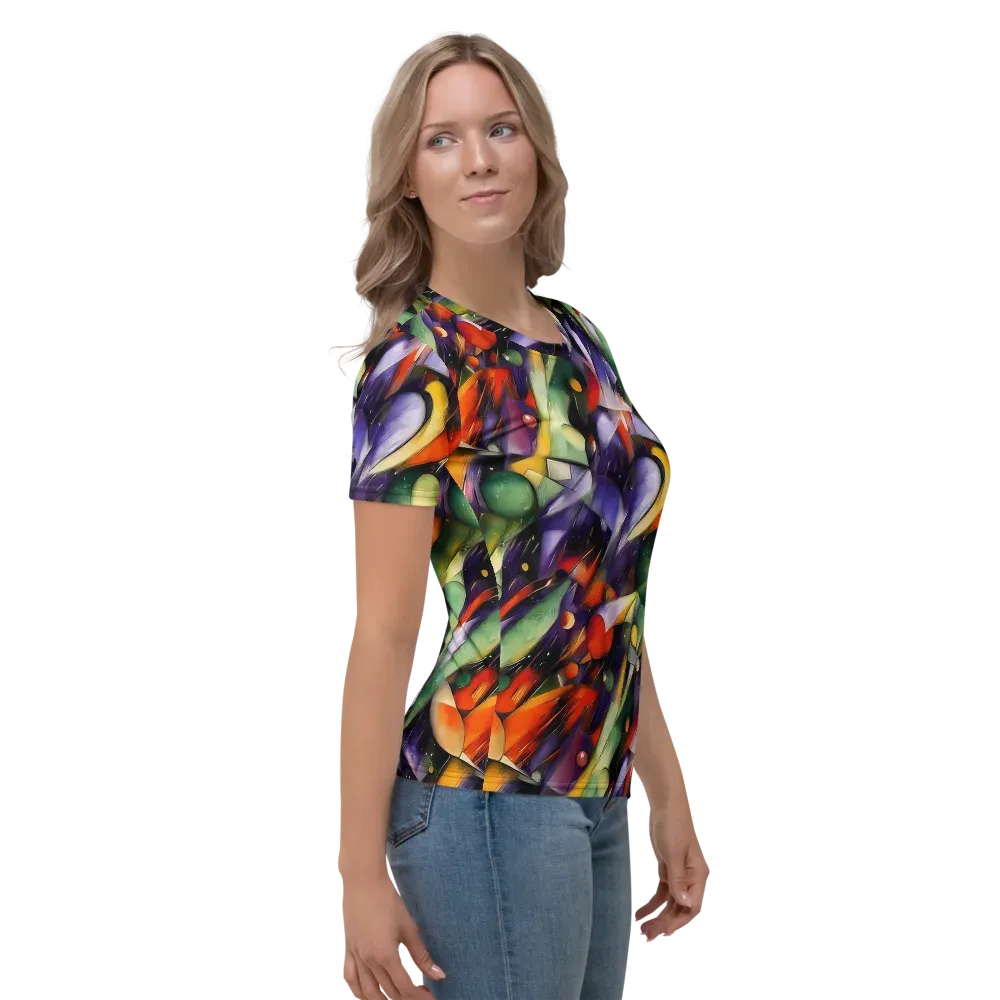 The Painted Pulse on Women's Crew Neck T-Shirt — Right