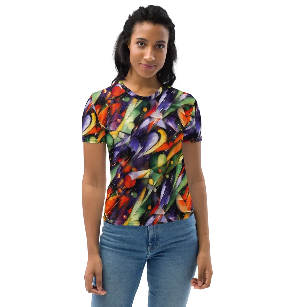 The Painted Pulse on Women's Crew Neck T-Shirt — Front