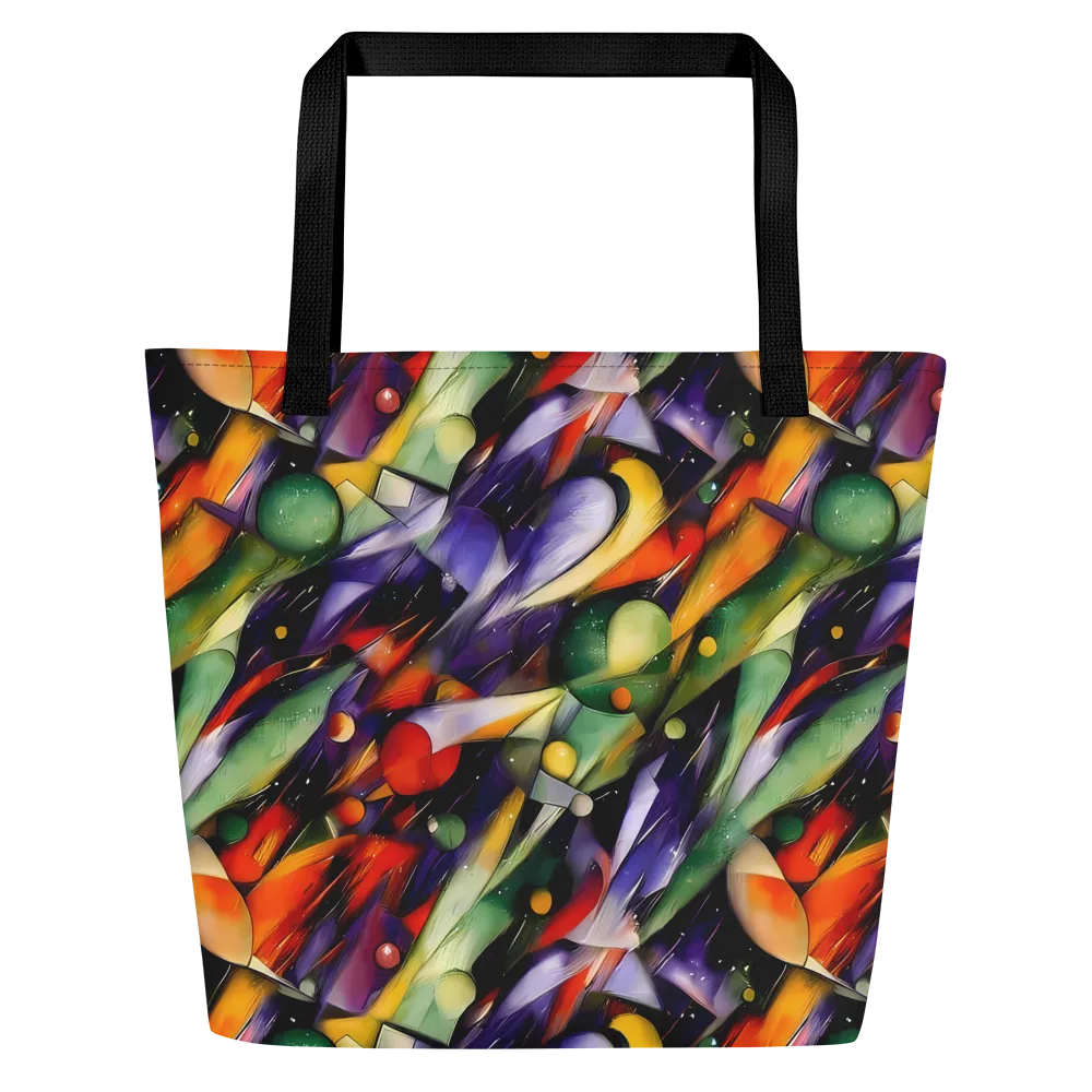 The Painted Pulse on Large Tote Bag W/ Pocket — Front