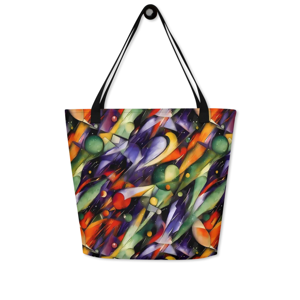 The Painted Pulse on Large Tote Bag W/ Pocket — Front