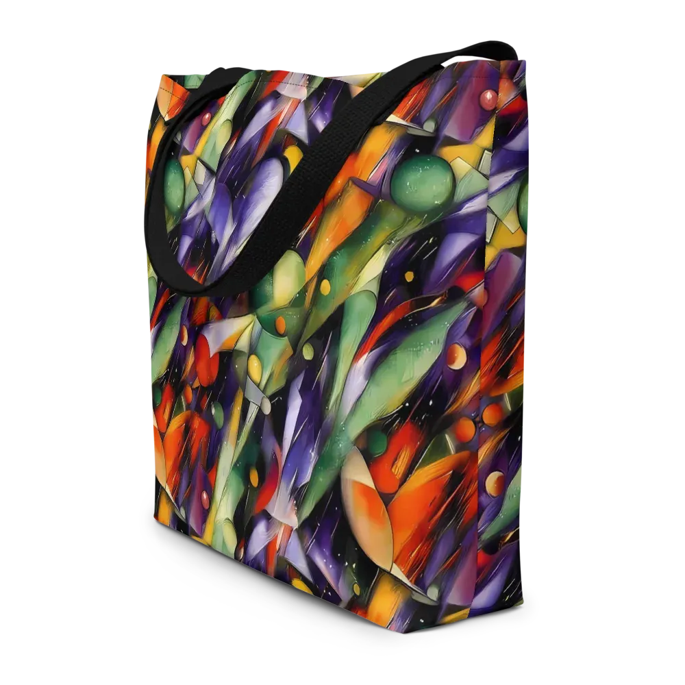 The Painted Pulse on Large Tote Bag W/ Pocket — Front