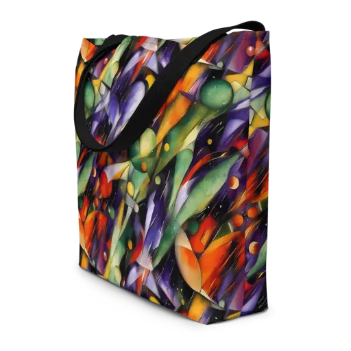 The Painted Pulse on a Large Tote Bag W/ Pocket