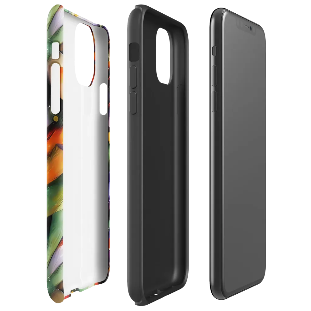 The Painted Pulse on Tough Case for iPhone® — Right