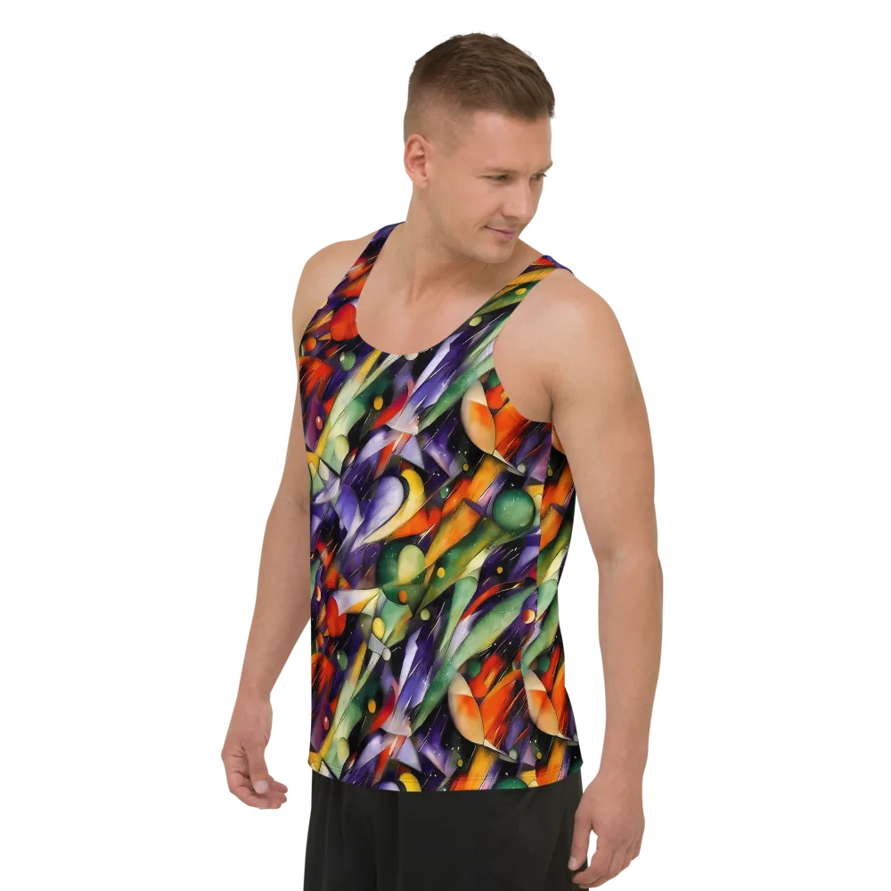 The Painted Pulse on Men's Tank Top — Left Front
