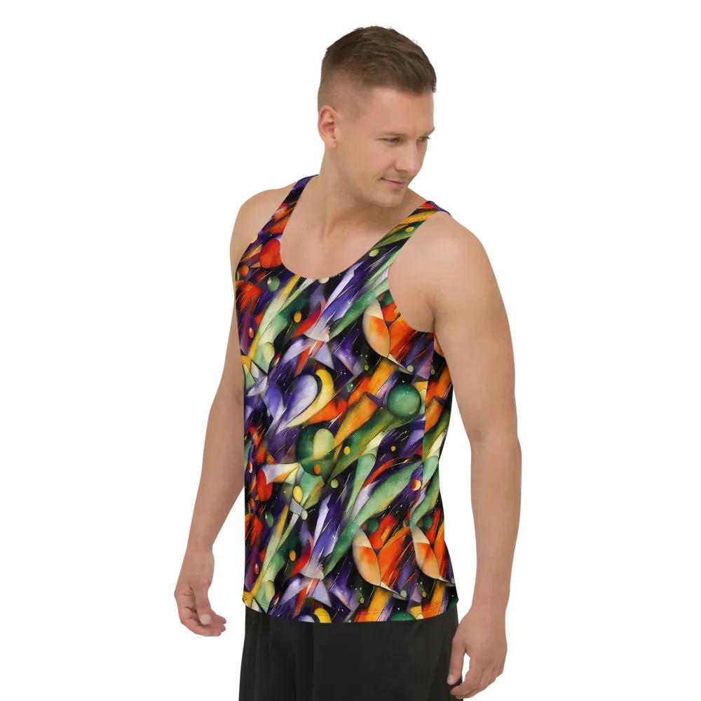 The Painted Pulse on Men's Tank Top — Left Front