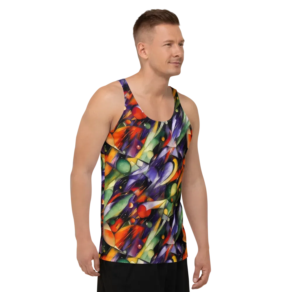 The Painted Pulse on Men's Tank Top — Right Front