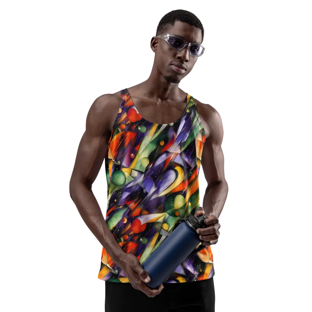 The Painted Pulse on Men's Tank Top — Front