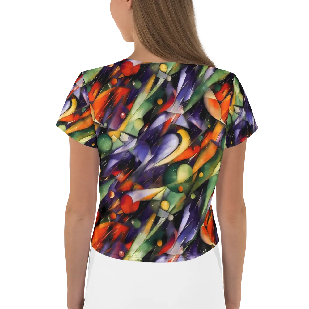 The Painted Pulse on Crop Tee — Back