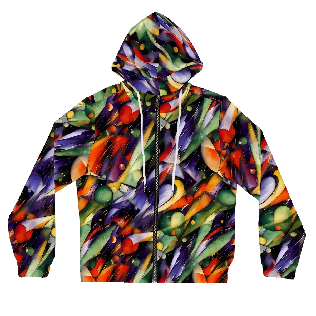 The Painted Pulse on Women's Full-Zip Hoodie — Front
