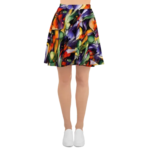 The Painted Pulse on a Skater Skirt