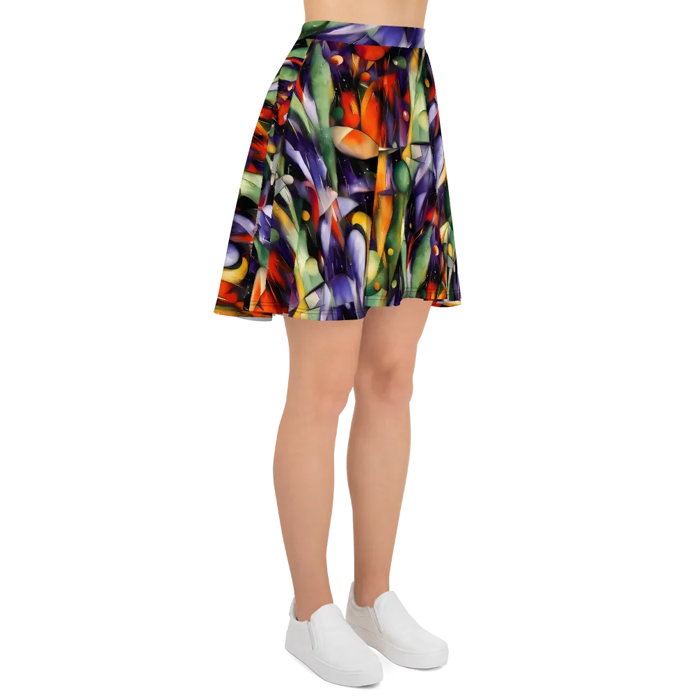The Painted Pulse on Skater Skirt — Right