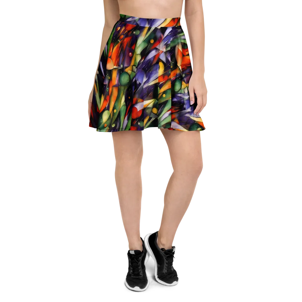 The Painted Pulse on Skater Skirt — Front