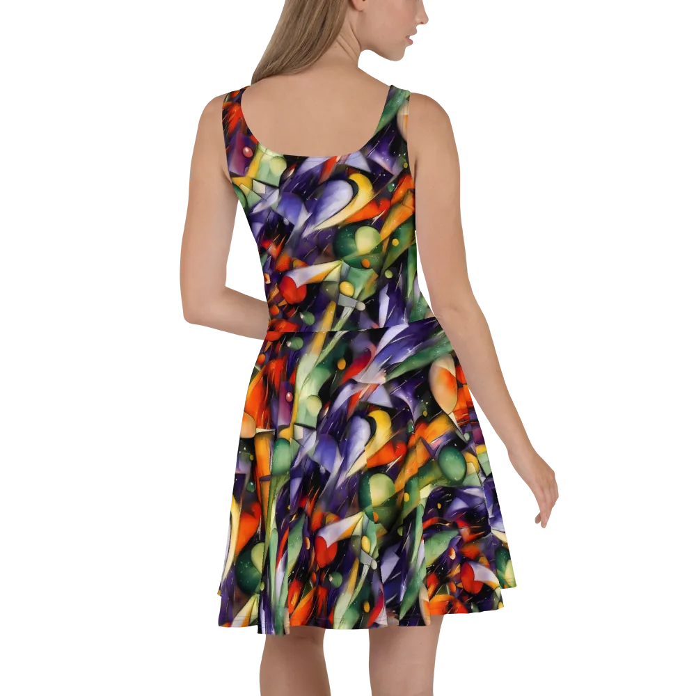 The Painted Pulse on Skater Dress — Back