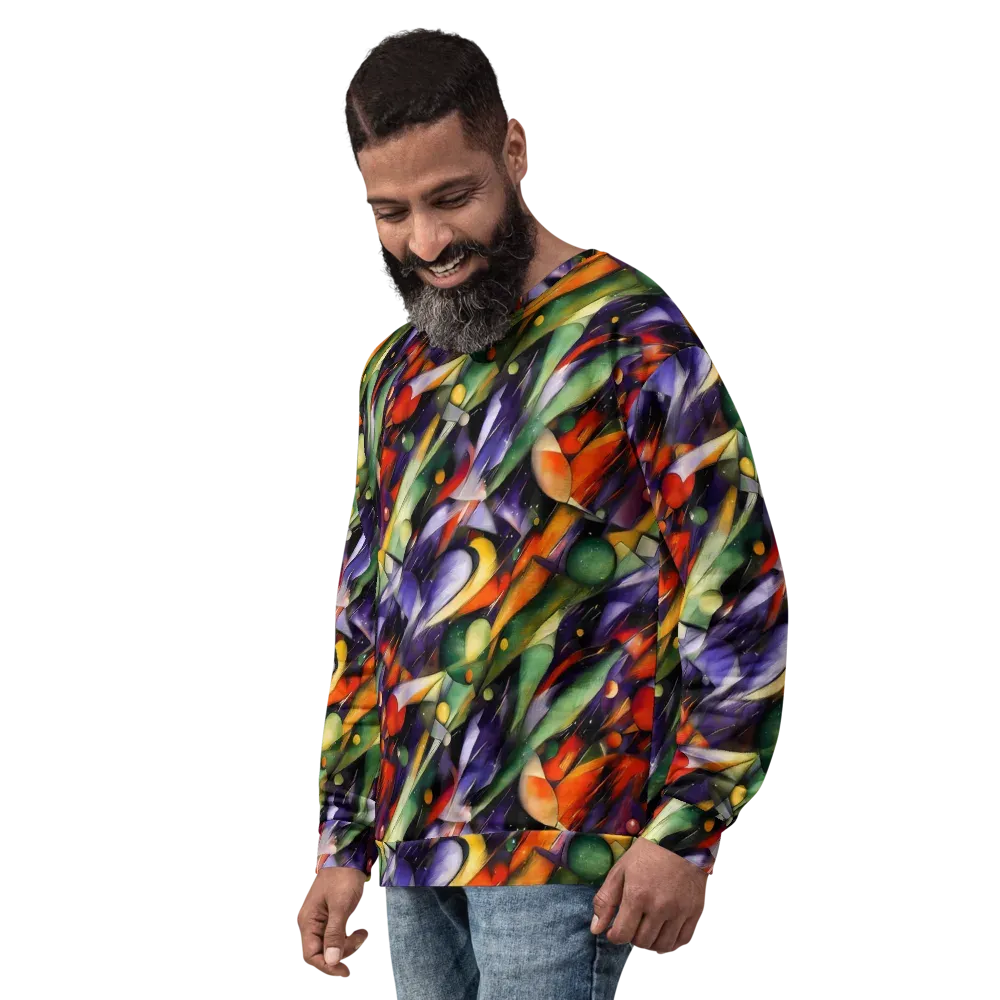 The Painted Pulse on Sweatshirt — Left Front