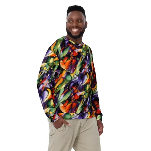 The Painted Pulse on a Sweatshirt