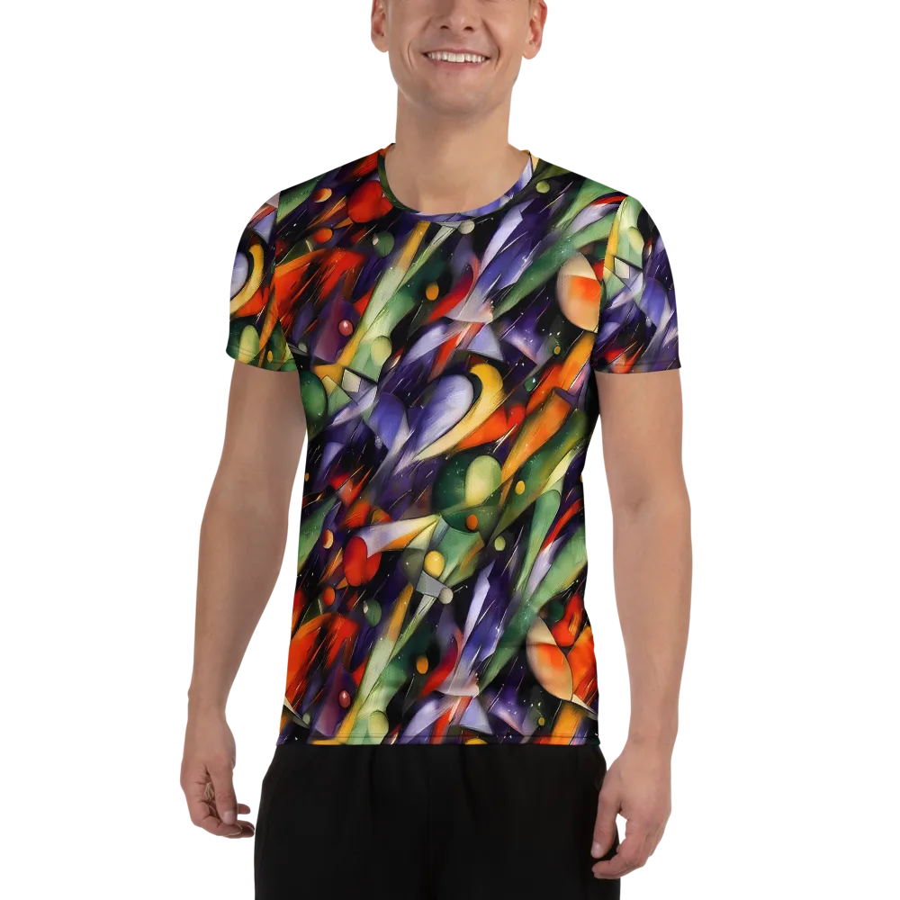 The Painted Pulse on Men's Athletic T-Shirt — Front