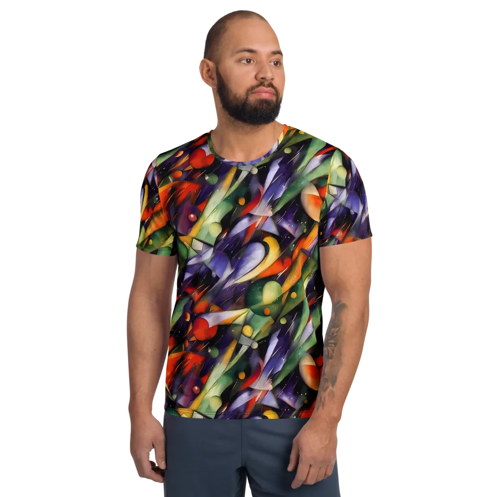 The Painted Pulse on Men's Athletic T-Shirt — Front