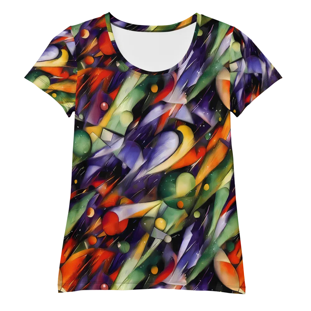 The Painted Pulse on Women's Athletic T-Shirt — Front