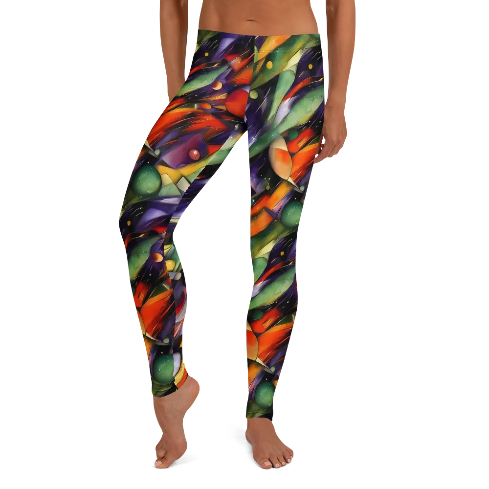 The Painted Pulse on Leggings — Front