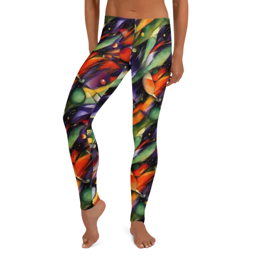 The Painted Pulse on a Leggings