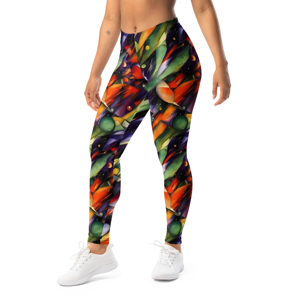 The Painted Pulse on Leggings — Left Front