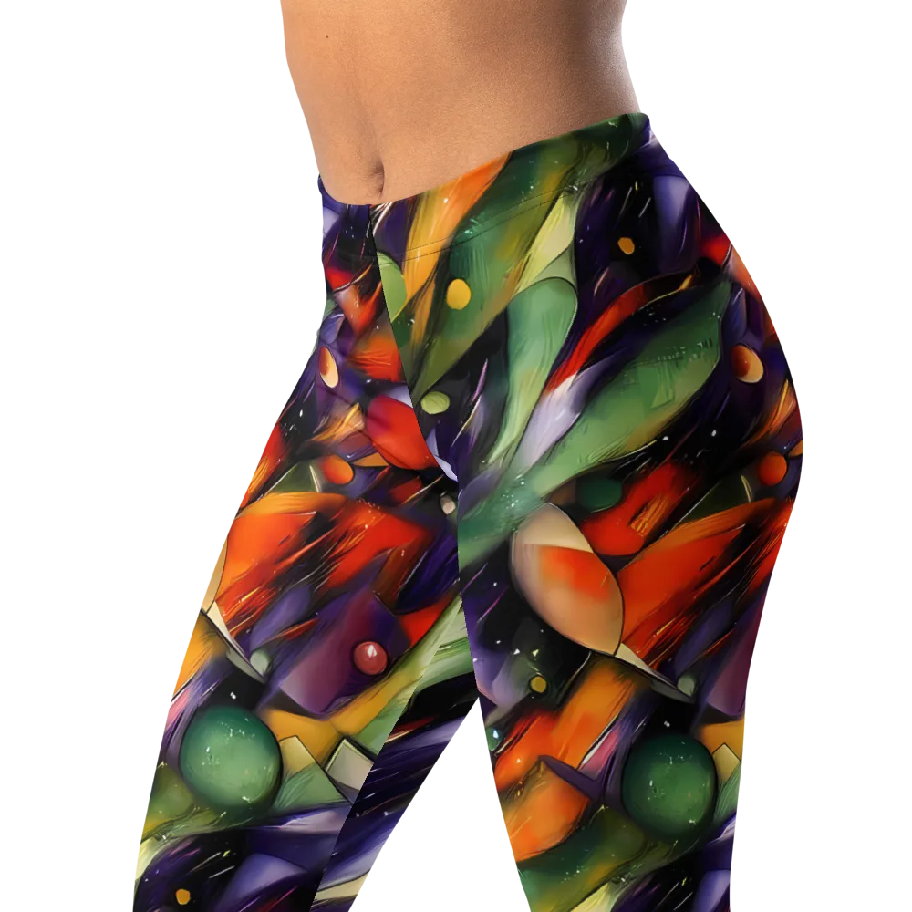 The Painted Pulse on Leggings — Left Front