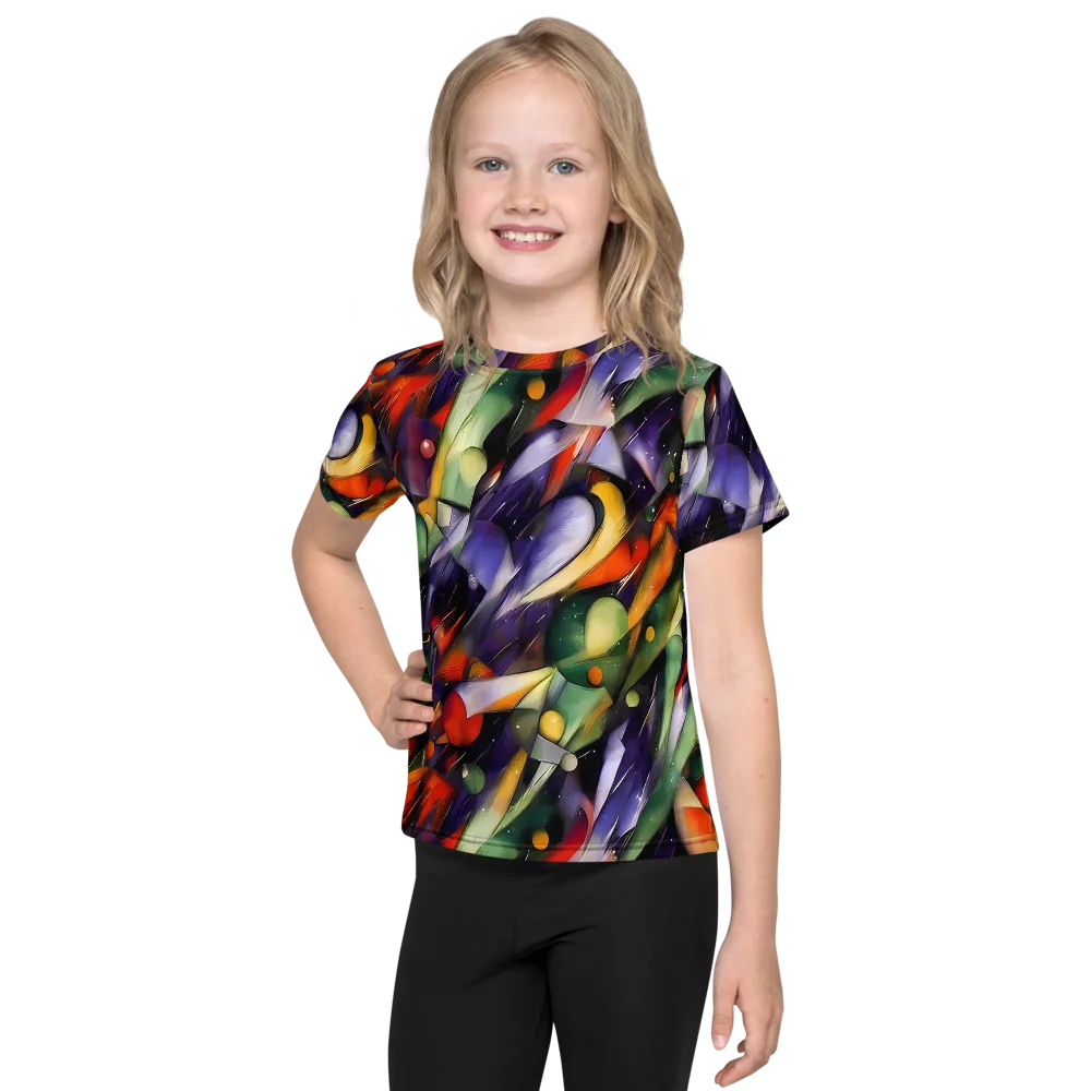 The Painted Pulse on Kids Crew Neck T-Shirt — Front