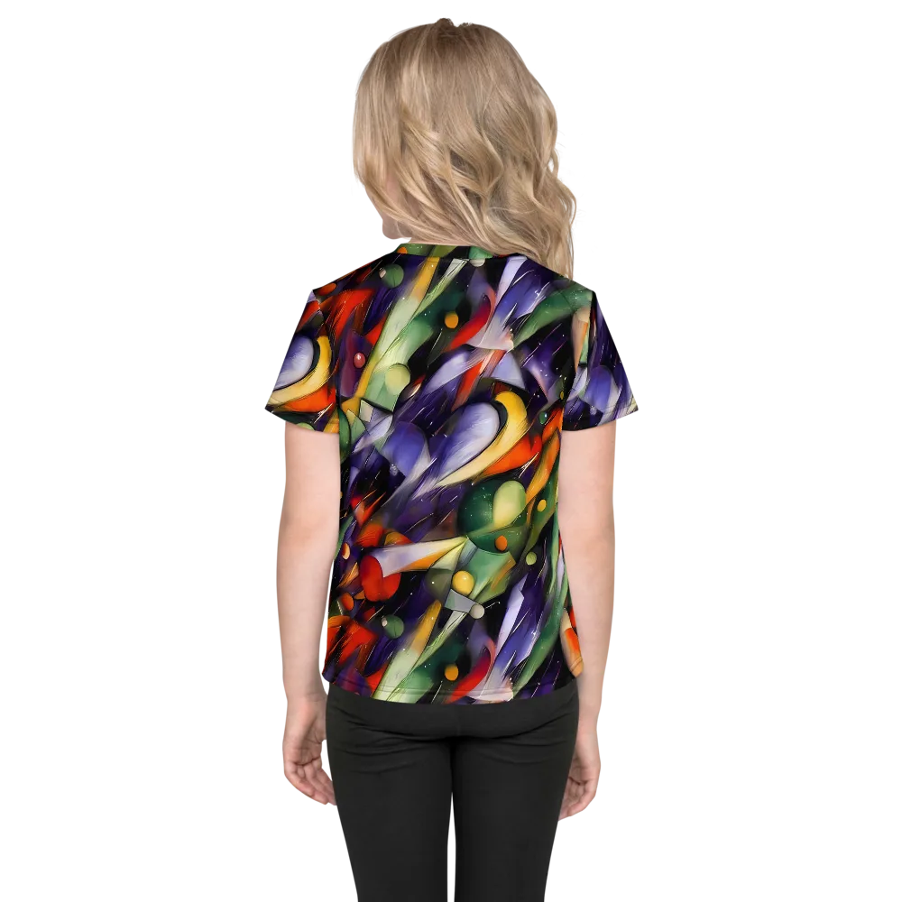 The Painted Pulse on Kids Crew Neck T-Shirt — Back