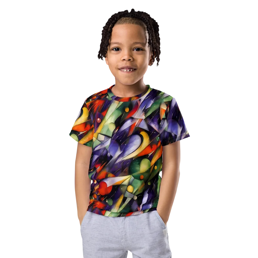 The Painted Pulse on Kids Crew Neck T-Shirt — Front