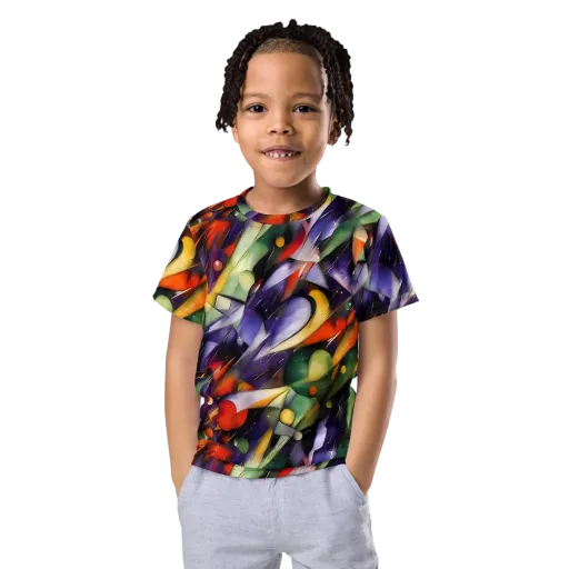 The Painted Pulse on a Kids Crew Neck T-Shirt
