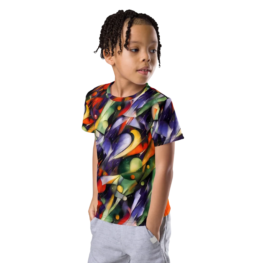 The Painted Pulse on Kids Crew Neck T-Shirt — Left Front