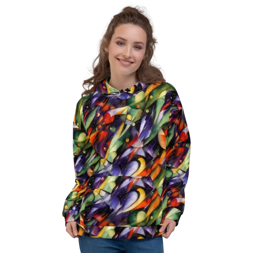 The Painted Pulse on a Hoodie