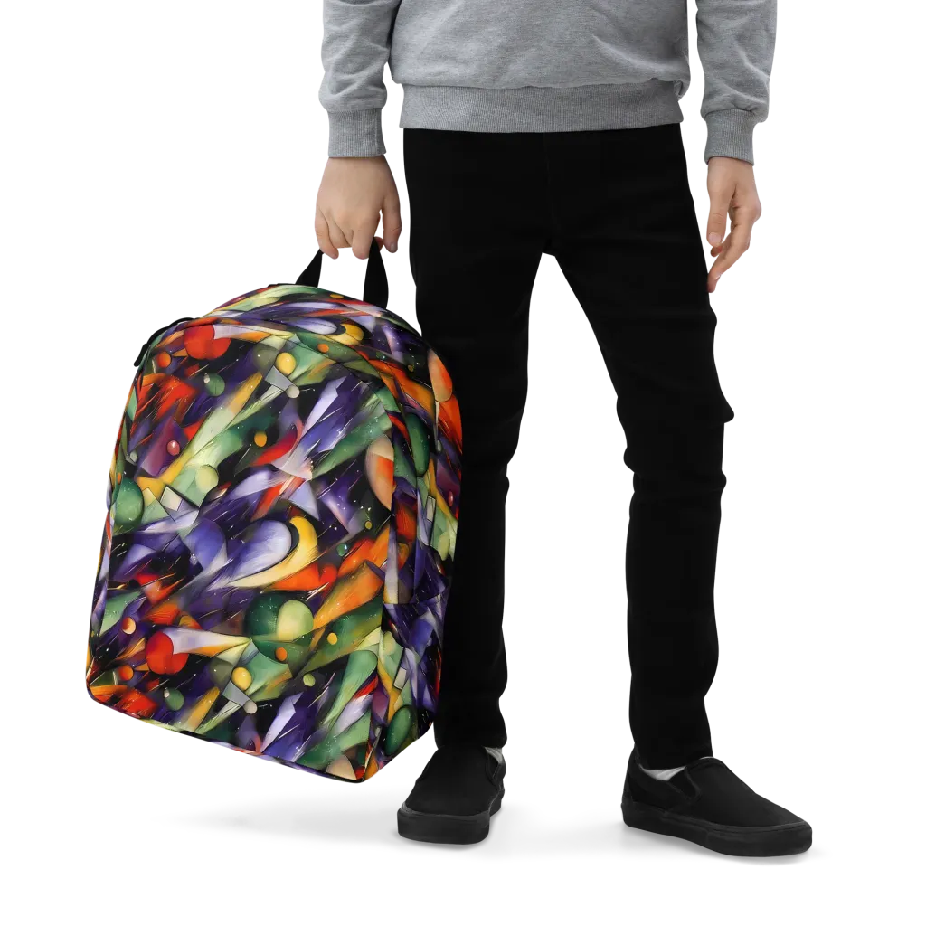 The Painted Pulse on Minimalist Backpack — Zoomed-in