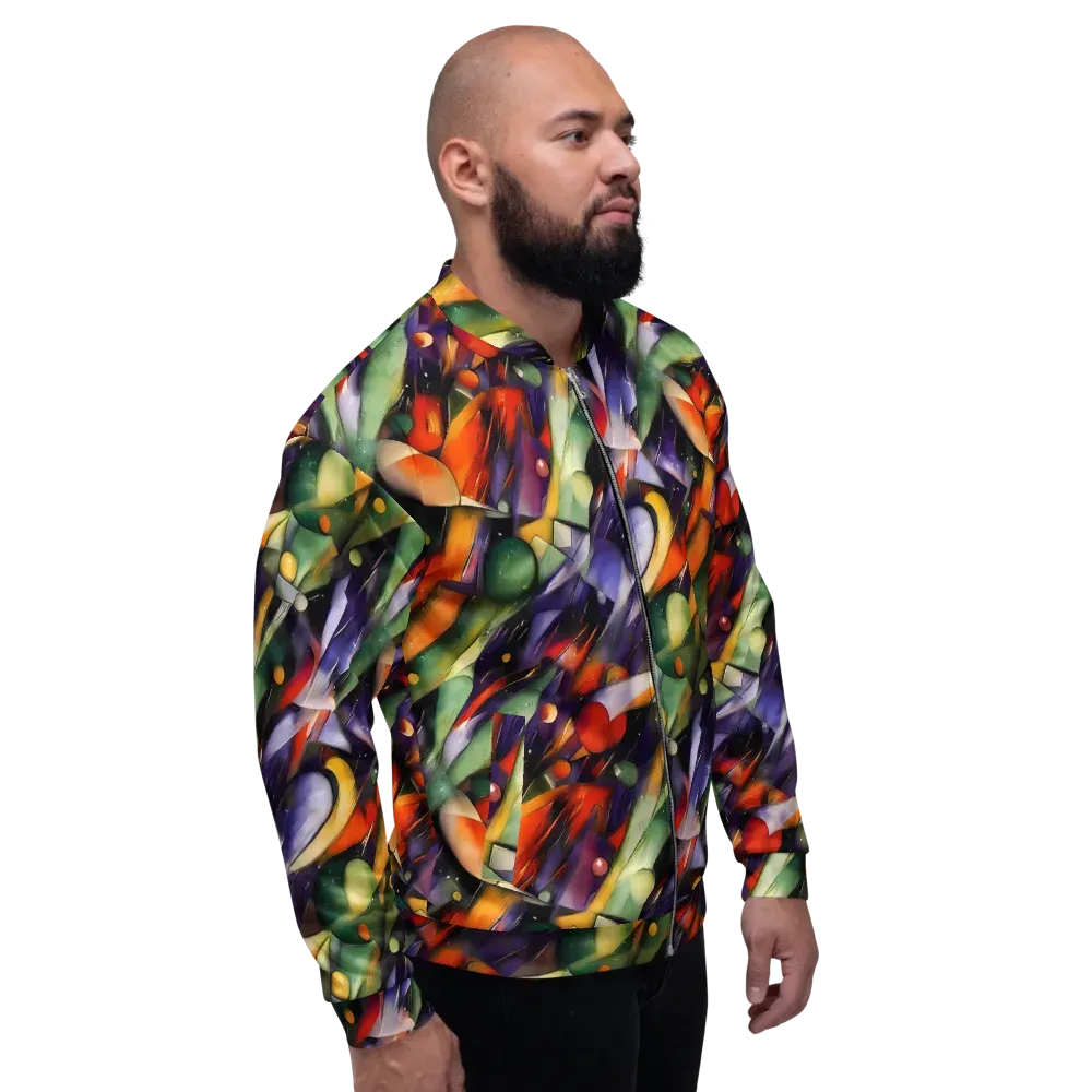 The Painted Pulse on Bomber Jacket — Right