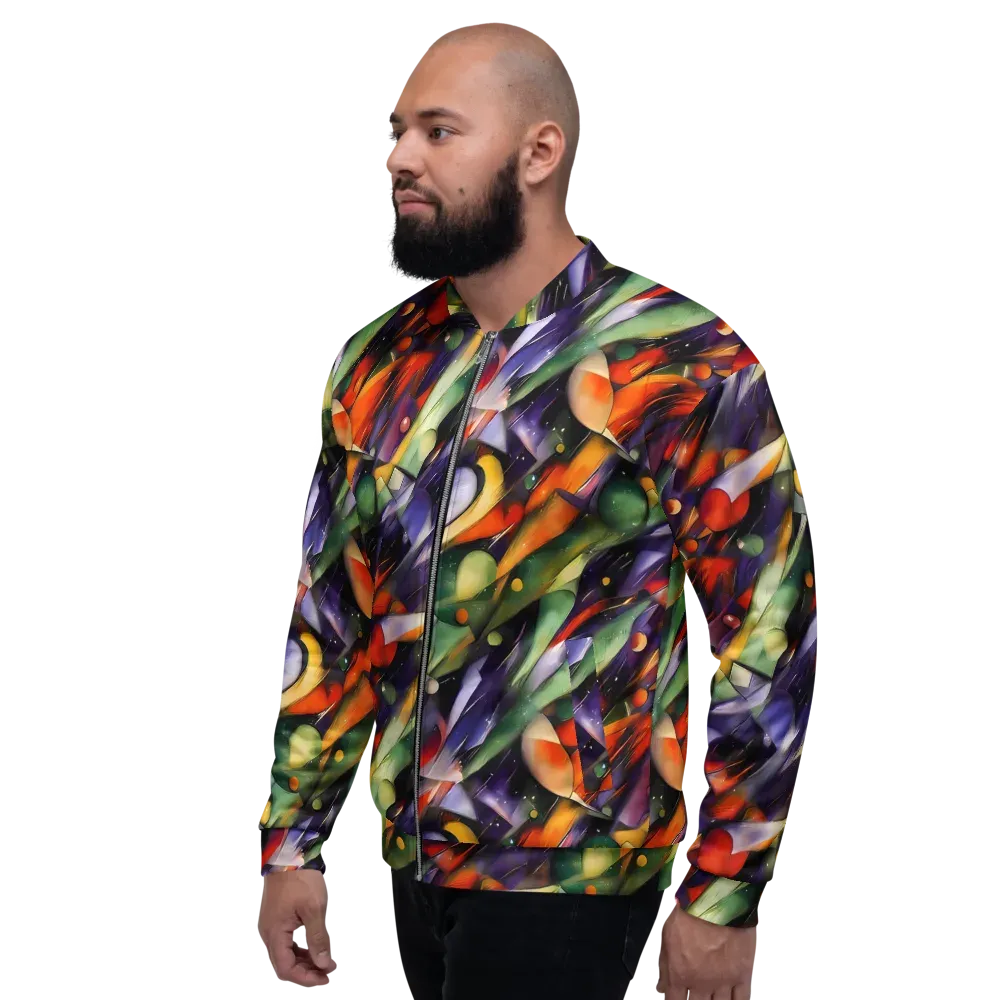 The Painted Pulse on Bomber Jacket — Left