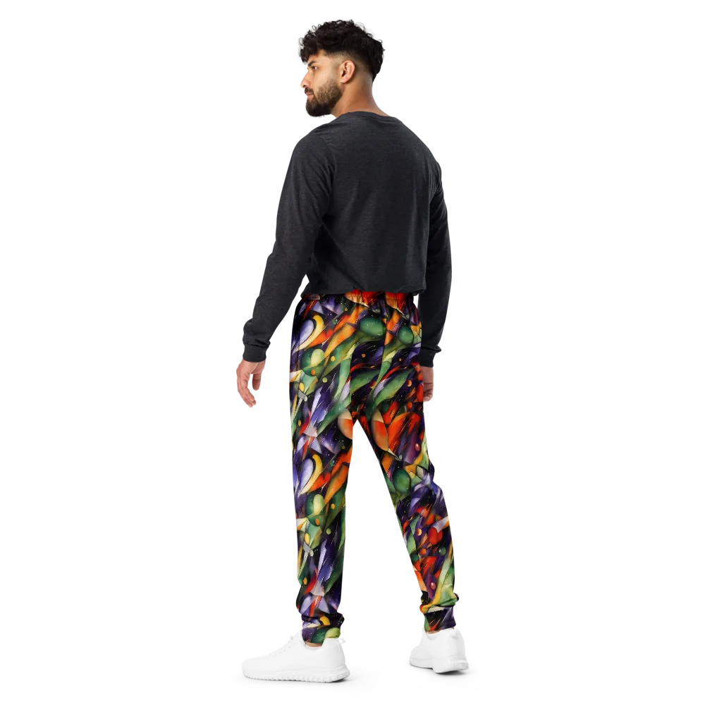 The Painted Pulse on Men's Joggers — Back