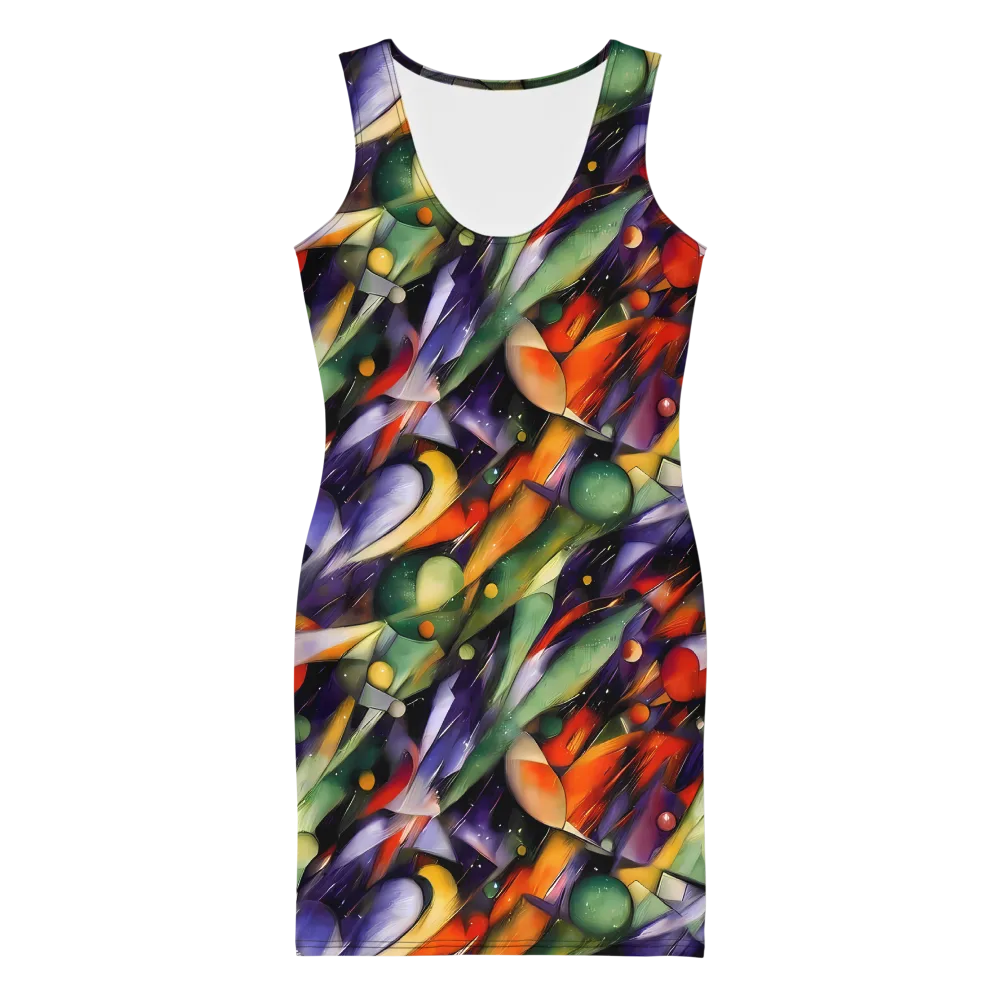 The Painted Pulse on Bodycon Dress — Front