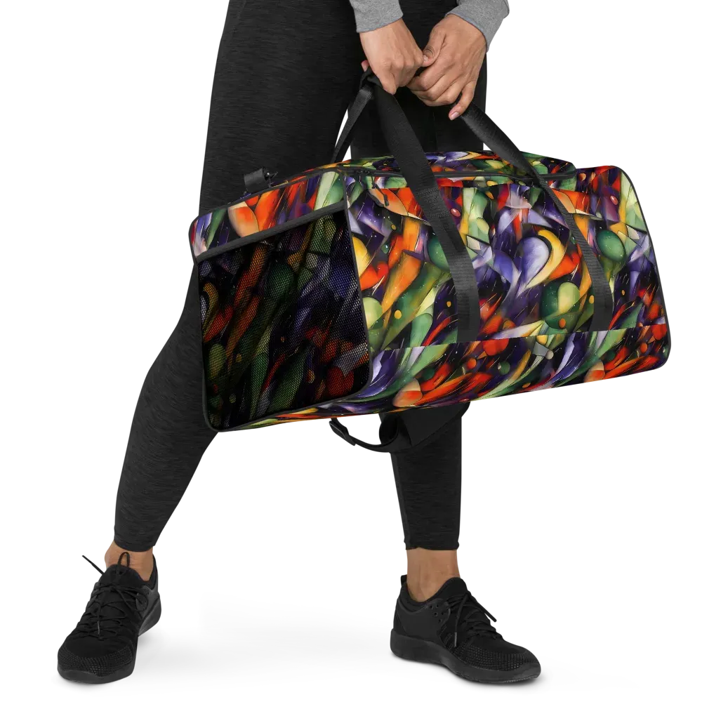 The Painted Pulse on Duffle Bag — Right Front