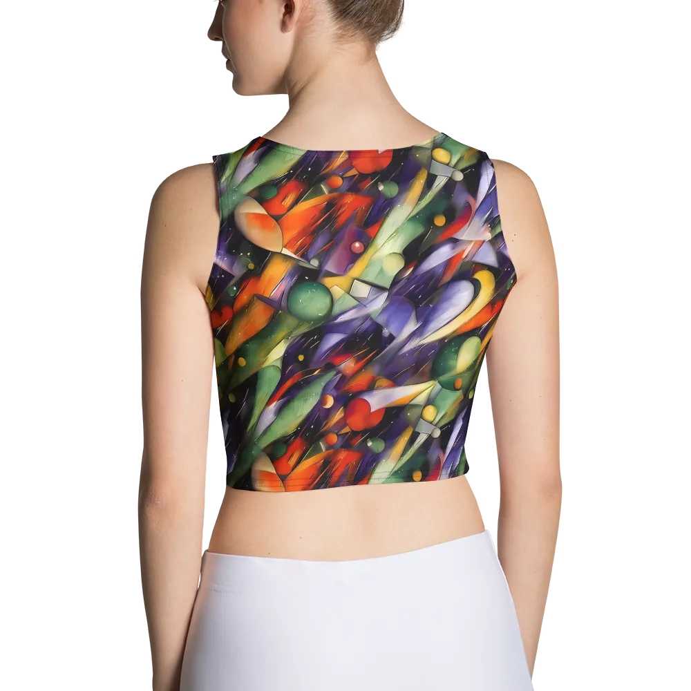 The Painted Pulse on Crop Top — Back